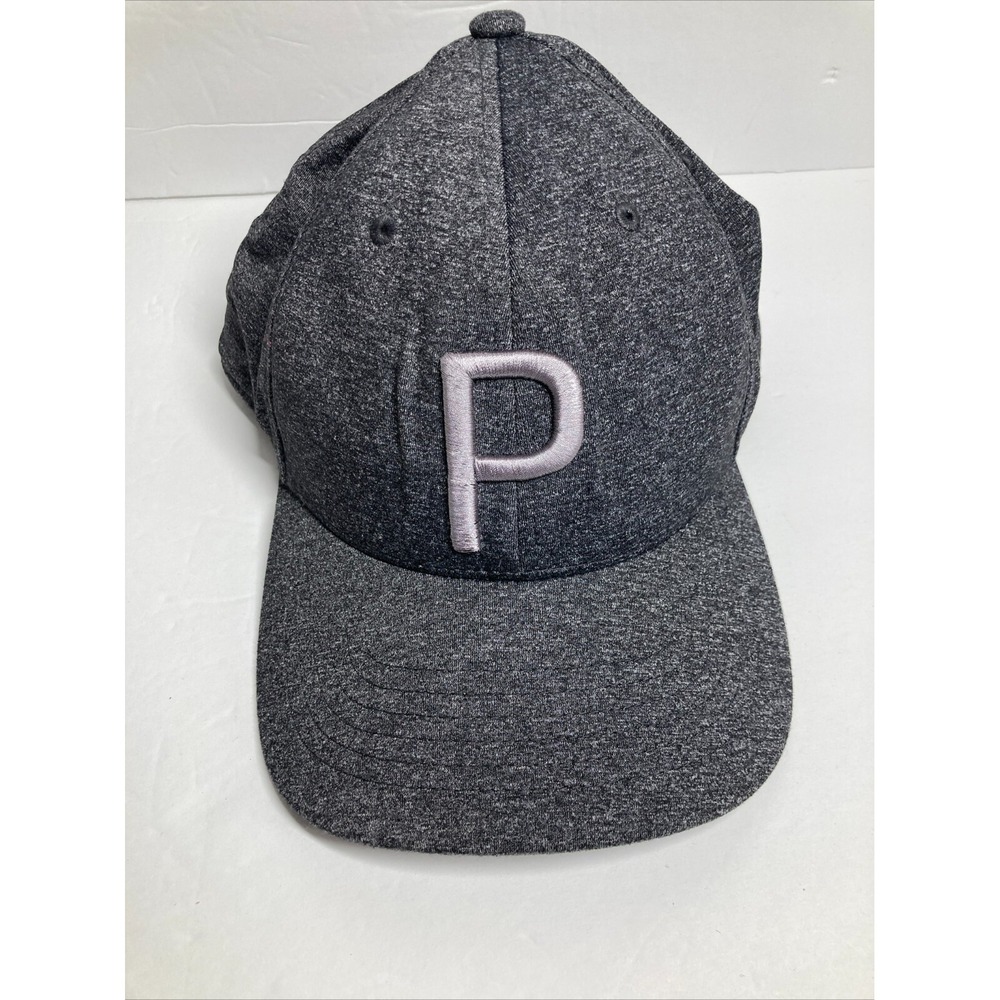 Puma Golf Cap‎ Hat Adult Gray SnapBack Adjustable Sports Embroidered
